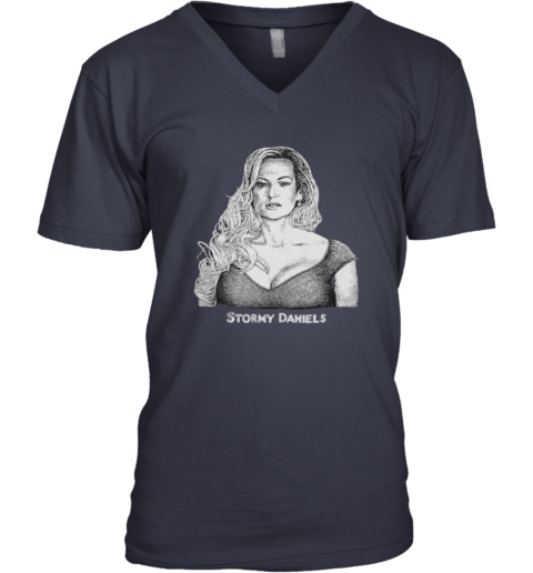 Emily Ratajkowski Stormy Daniels V Neck T Shirt