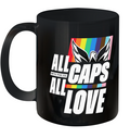 All Caps All Love Capital Pride 2024 Gay Pride Ceramic Mug 11Oz