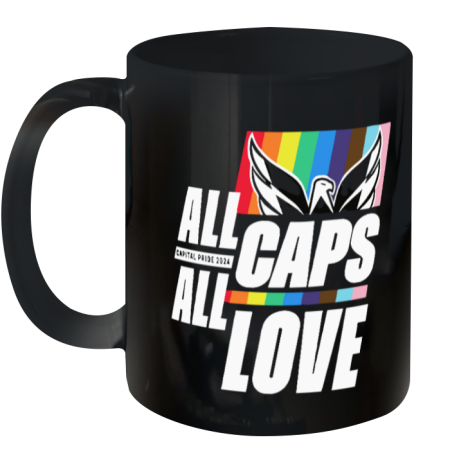 All Caps All Love Capital Pride 2024 Gay Pride Ceramic Mug 11Oz
