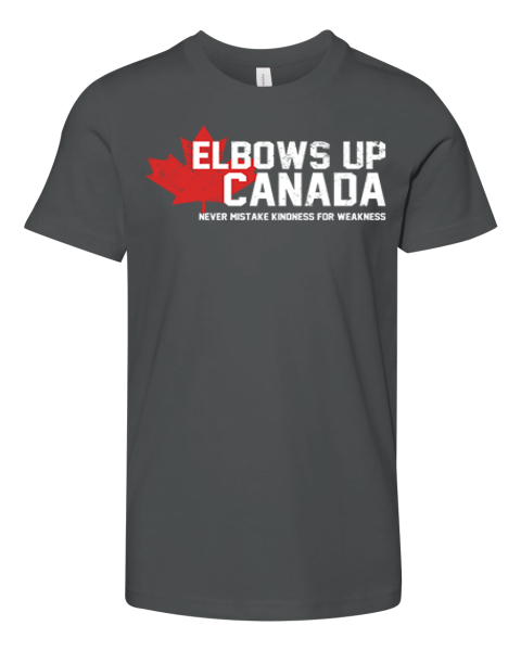 Elbows Up Canada Never Mistake Kindness For Weakness Premium Youth T Shirt