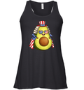 Cute Avocado American Flag Cape 4Th Of July America Usa Racerback Tank
