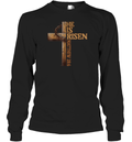 Easter Cross He Is Risen Jesus Christian Matthew 286 Long Sleeve T Shirt
