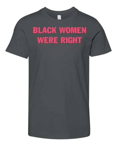 Black Women Were Right Premium Youth T Shirt