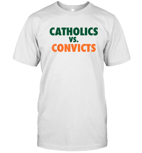 Classic Catholics Vs Convicts 1988 T Shirt