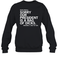 Dear World Sorry Our President Is A Bag Of Dicks Sincerely Half Of Usa Sweatshirt