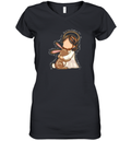 Brush Stroke Jesus He Is Risen Women039S V Neck T Shirt