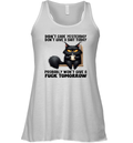 Cat Didn039T Care Yesterday Don039T Give A Shit Today Probably Racerback Tank