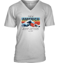 Defiantls Gulf Of America Where Freedom Meets The Coast V Neck T Shirt