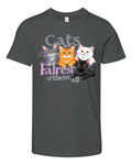 Cats Are Fairest Of Them All Premium Youth T Shirt