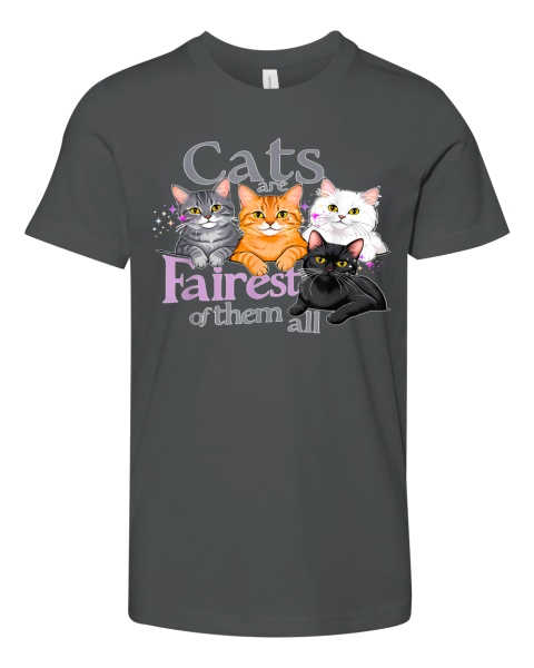 Cats Are Fairest Of Them All Premium Youth T Shirt