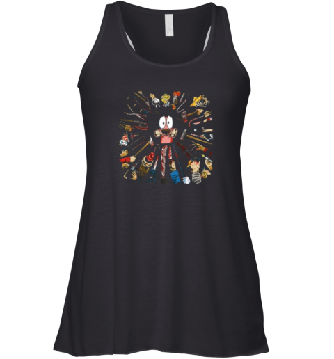 Courage Wick Courage The Cowardly Dog Racerback Tank
