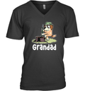 Bluey Soldier Grandad V Neck T Shirt