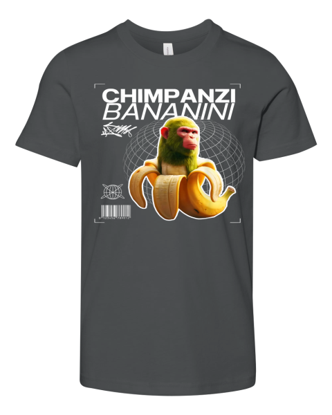 Chimpanzi Bananini Monkey Banana Premium Youth T Shirt
