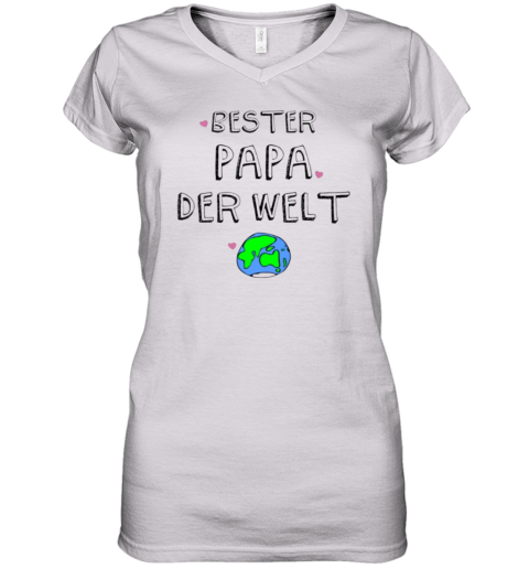Bester Papa Der Welt Women039S V Neck T Shirt