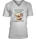 Duck Today Is Slap An Idiot Day I039M Gonna Be Busy V Neck T Shirt