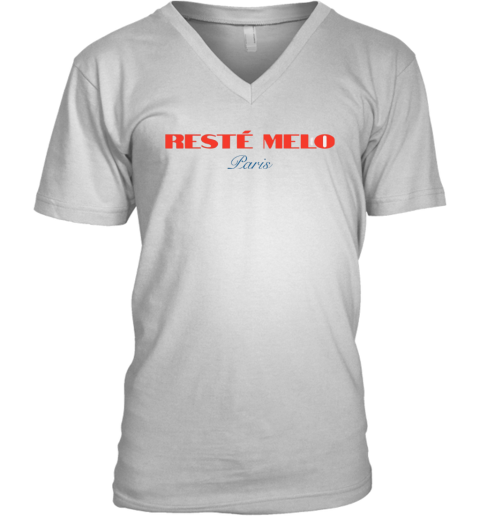 Carmelo Anthony Reste Melo Paris V Neck T Shirt