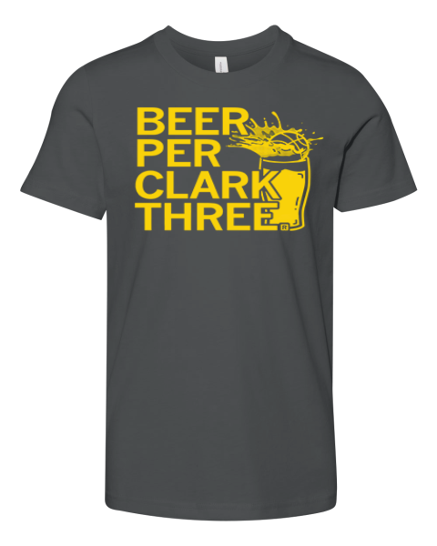 Beer Per Clark Three Caitlin Clark Premium Youth T Shirt