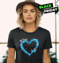 Detroit Lions Fan Big Heart With The Team Logo Women039S T Shirt