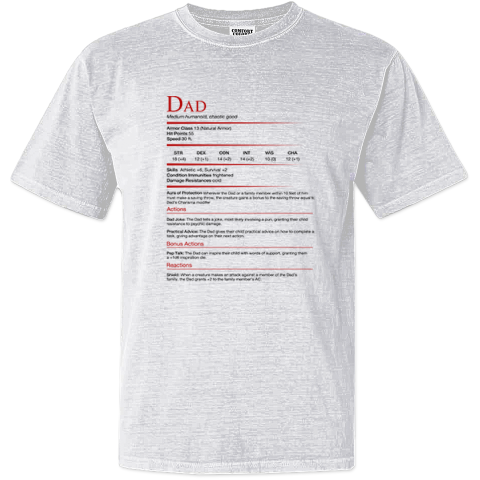 Dungeons Amp Dragons Dad Dyed Heavyweight T Shirt