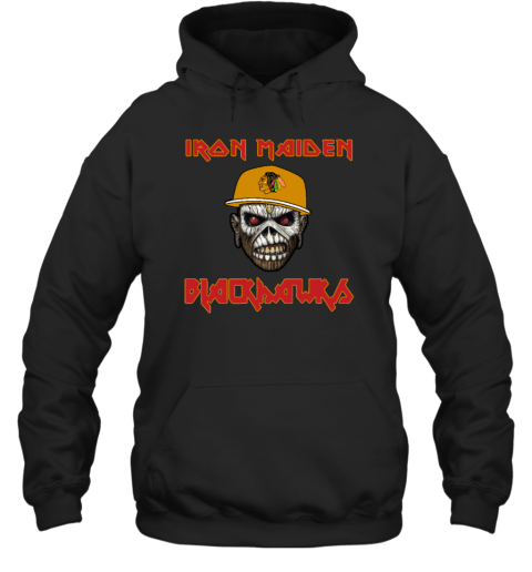Chicago Blackhawks Iron Maiden Rock Band Hoodie