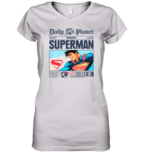 Daily Planet Superman Women039S V Neck T Shirt