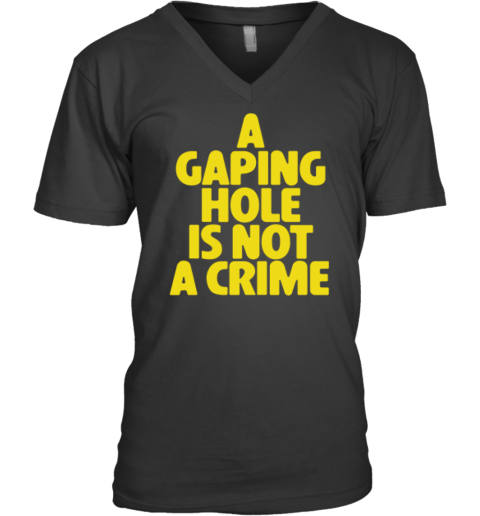 A Gaping Hole Is Not A Crime V Neck T Shirt