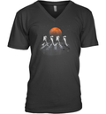 Elon Musk Wearing Astronauts In Walking In Space Occupy Mars V Neck T Shirt
