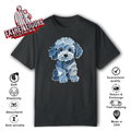 Denim Patch Animal Dog T Shirt