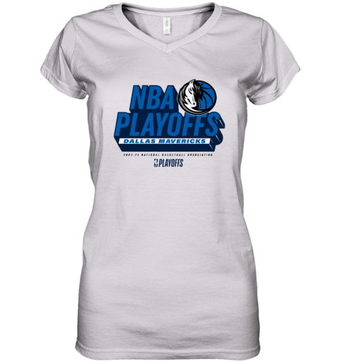 Dallas Mavericks Nba Play Off Women039S V Neck T Shirt