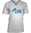 Detroit Lions Dua Lipa V Neck T Shirt