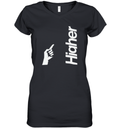 Asymmetric Call Higher Women039S V Neck T Shirt
