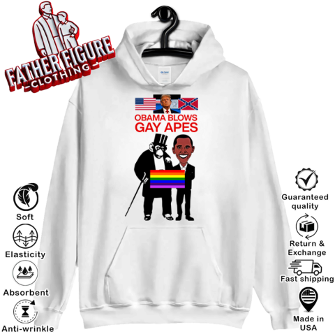 Donald Trump Obama Blows Gay Apes Hoodie