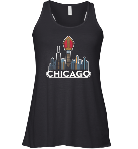 Chicago039S Pope Leo Catholic Pride Design Skyline With Hat Racerback Tank