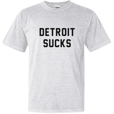 Almost Famous Detroit Sucks Dyed Heavyweight T Shirt