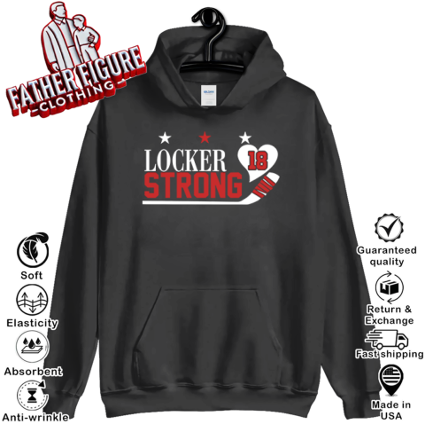 Craig Laughlin Locker Strong18 Heart Hockey Hoodie
