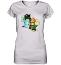 Bingo And Bluey Gangster Women039S V Neck T Shirt