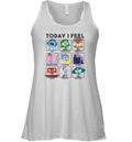 Disney Pixar Inside Out 2 Today I Feel Vintage Panels Racerback Tank
