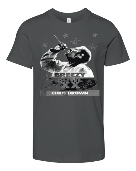Chris Brown Breezy Bowl Xx Tour 2025 Premium Youth T Shirt