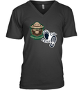 Co Exist And Resist Destruction Shirt Smoeky Bear Resist V Neck T Shirt