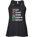 Eat Sleep Anime Gaming Repeat Kawaii Otaku Anime Manga Racerback Tank