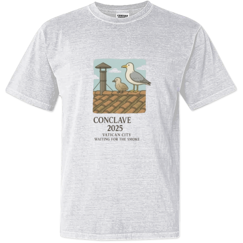 Conclave 2025 Vatican City Waiting For The Smoke Dyed Heavyweight T Shirt
