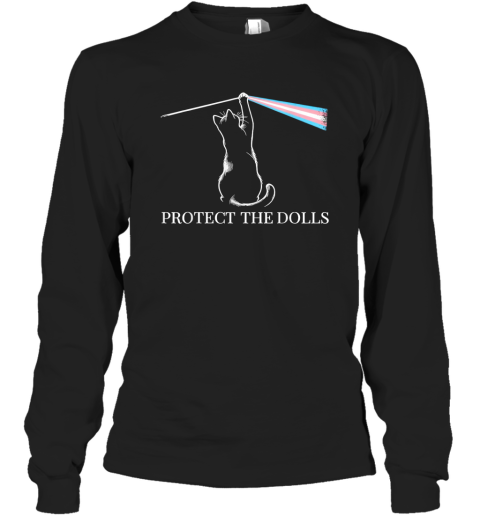 Cat Rock Music Trans Pride Protect The Dolls Long Sleeve T Shirt