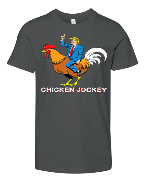 Chicken Jockey Funny Trump Premium Youth T Shirt