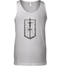 Even In Arcadia Damocles Crest Flag Tank Top
