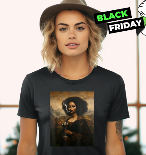 Black Mona Lisa African American Black History Month Women039S T Shirt