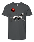 Dalmatian With Red Balloon Premium Youth T Shirt