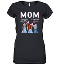 A Daughter039S First Friend A Son039S First Love Black Mom Women039S V Neck T Shirt