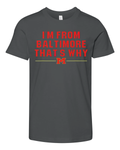 Derik Queen I039M From Baltimore That039S Why Premium Youth T Shirt