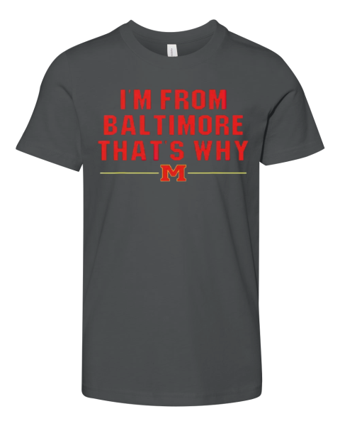 Derik Queen I039M From Baltimore That039S Why Premium Youth T Shirt