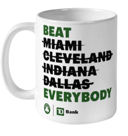 Boston Celtics Beat Everybody Ceramic Mug 11Oz